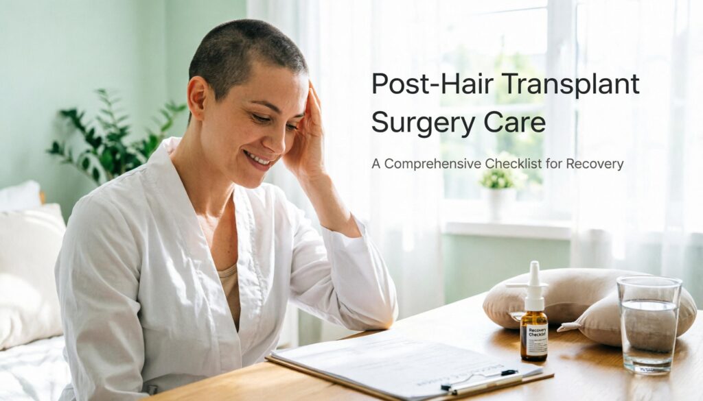 Post-Hair Transplant Surgery Care: A Comprehensive Checklist for Recovery