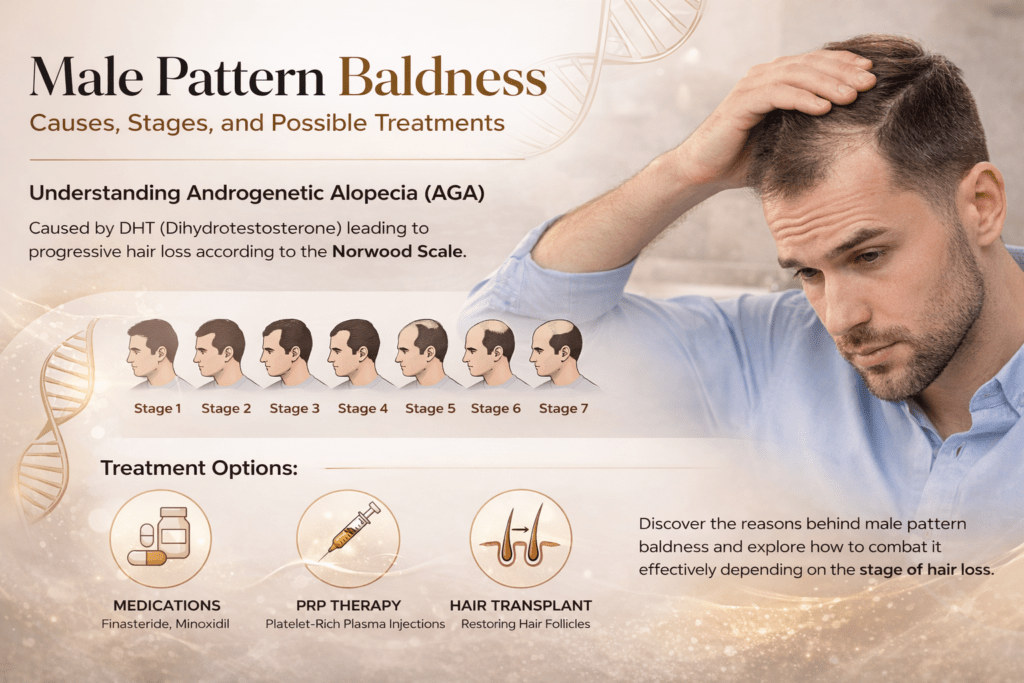 Male Pattern Baldness: Causes & Best Treatments (2026)